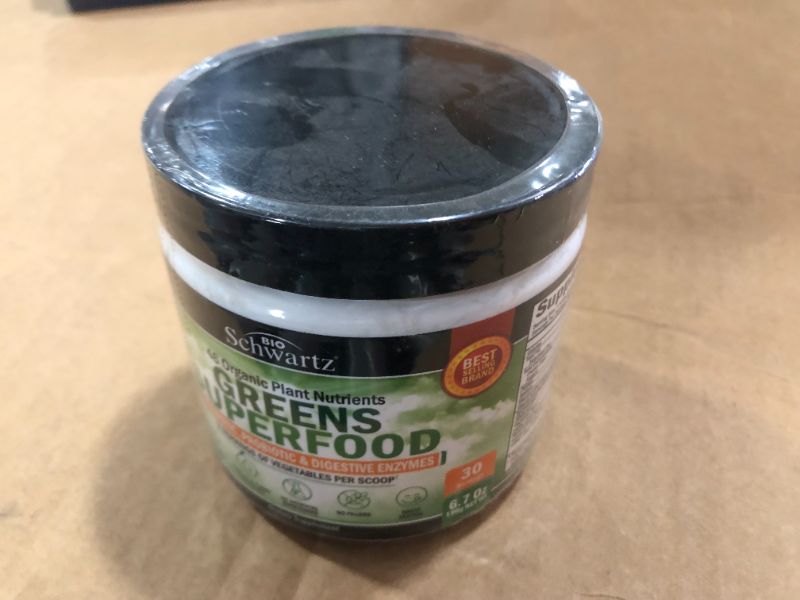 Photo 2 of BioSchwartz Greens Superfood, 6.7 oz (190 g)--- exp 05-2022
