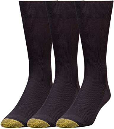 Photo 1 of Gold Toe Men's Metropolitan Dress Socks, 3 Pairs Size Medium