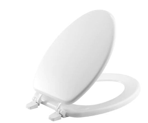 Photo 1 of Closed Front Toilet Seat in White