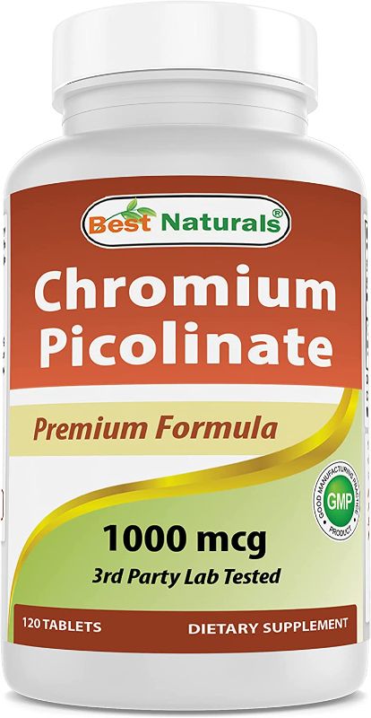 Photo 1 of Best Naturals Chromium Picolinate 1000 mcg 120 Tablets