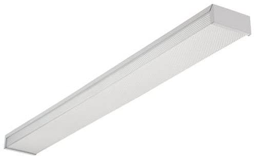 Photo 1 of Lithonia Lighting 3348 Lighting Two-Light Fluorescent Ceiling Fixture, White,4-feet