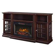 Photo 1 of Archfield 65 in. Freestanding Infrared Electric Fireplace TV Stand in Espresso--- box 1 of 2--- parts only
