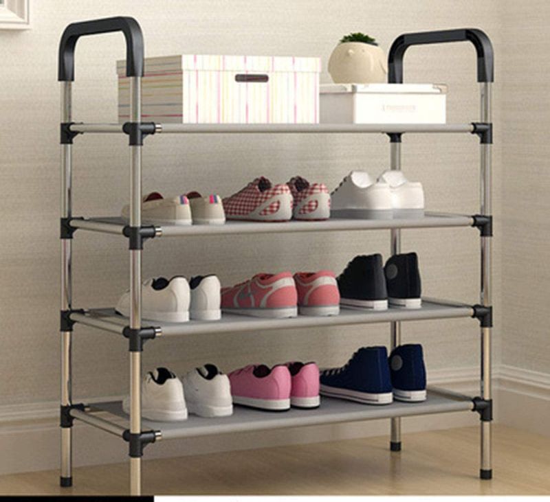 Photo 1 of Fashion DIY Student Dormitory Shoe Storage Rack Multi-Layers Small Shoe Rack Organizer Cabinet,4 Layers