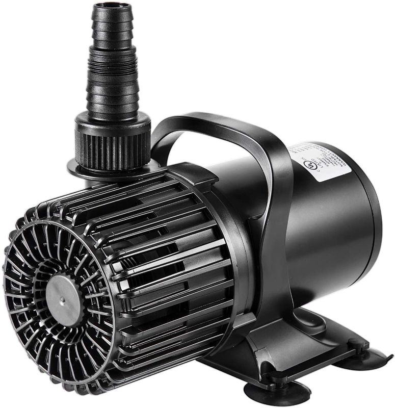 Photo 1 of VIVOSUN 1600 GPH Submersible Water Pump Pond Pump 100W Ultra Quiet Aquarium Pump with 20.3ft Power Cord High Lift for Pond Waterfall Fish Tank Statuary Hydroponic 100w