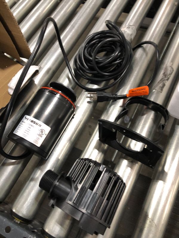 Photo 1 of VIVOSUN 1600 GPH Submersible Water Pump Pond Pump 100W Ultra Quiet Aquarium Pump with 20.3ft Power Cord High Lift for Pond Waterfall Fish Tank Statuary Hydroponic 100w