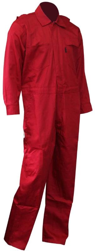 Photo 1 of Chicago Protective Apparel 605-FRC-R-L FR Cotton Coverall, Large, Red Large
