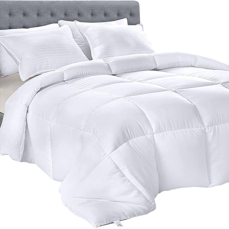 Photo 1 of Coonp Bedding Down Alternative Comforter (Queen, White) - All Season Comforter