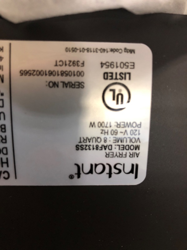 Photo 2 of Instant Vortex Plus XL 8 Quart 8-in 1 Dual Basket Double Air Fryer with ClearCook™ Easy View Windows and SyncCook™ Technology, Air Fry, Roast, Broil, Bake, Reheat, Dehydrate, 1700W, Stainless Steel
