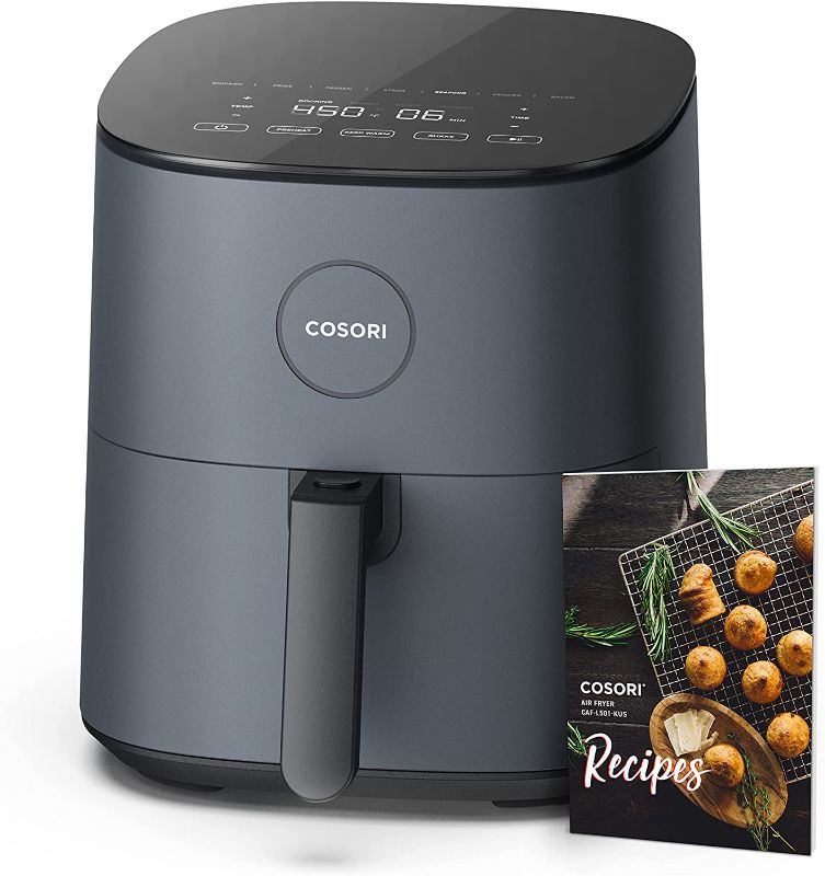 Photo 1 of COSORI Air Fryer, 5 QT, 9-in-1 Airfryer Compact Oilless Small Oven, Dishwasher-Safe, 450? freidora de aire, 30 Exclusive Recipes, Tempered Glass Display, Nonstick Basket, Quiet, Fit for 2-4 People
