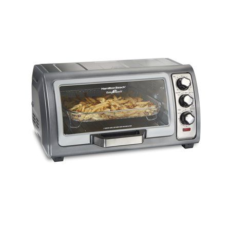 Photo 1 of Hamilton Beach Sure Crisp Air Fryer Toaster Oven with Easy Reach Door, 6 Slice Capacity, Stainless Steel, 31523