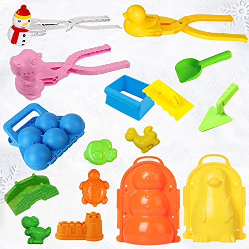 Photo 1 of SupAI 7 Pcs Beach Sand Toys Set with Handle for Sand Ball Shapes Maker, Sandbox Toys Molds, Sand Molds, Fights Duck Molds, Sand Ball Fights Slingshot, Beach Sand Toys for Toddlers Kids Outdoor Play
