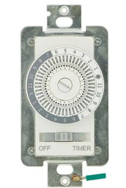 Photo 1 of 15 Amp 24-Hour Indoor In-Wall Mechanical Timer Switch, PACK OF 3
