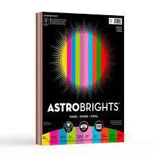 Photo 1 of Neenah Astrobrights Writing Paper, 8.5 X 11 Inches, Assorted, 200 Count (20008)