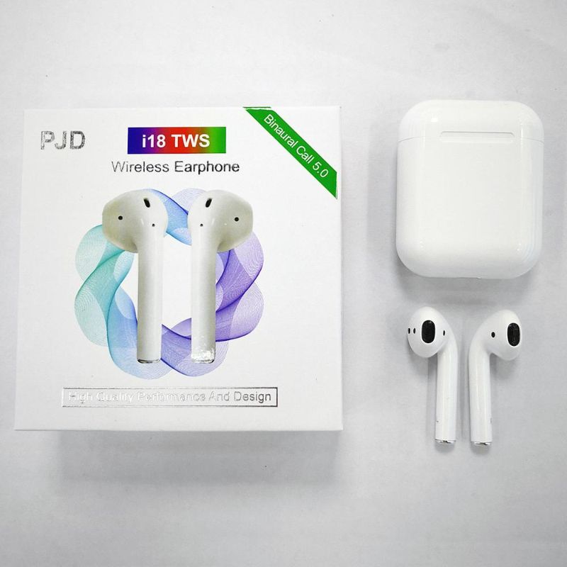 Photo 1 of 3D Sound Touch Control 2019 Original I18 TWS Bluetooth 5.0 Wireless Earbuds Earphones for Iphone