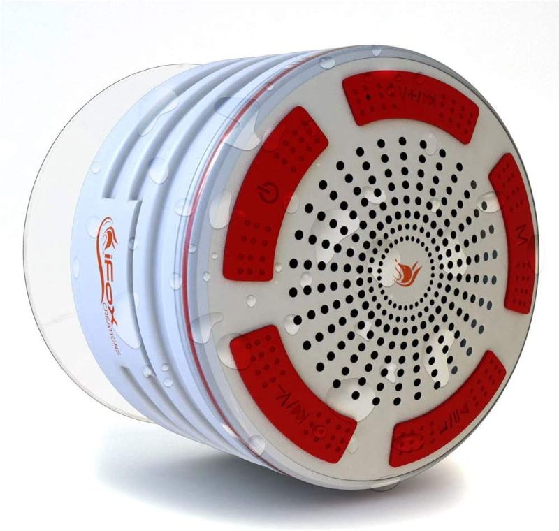 Photo 1 of Waterproof Bluetooth Speaker & Shower Radio - Play Music Anywhere - with Water Proof FM Radio - Pairs to All Bluetooth Devices - Portable & Wireless - Great for Bath, Beach, Car & Outdoor
