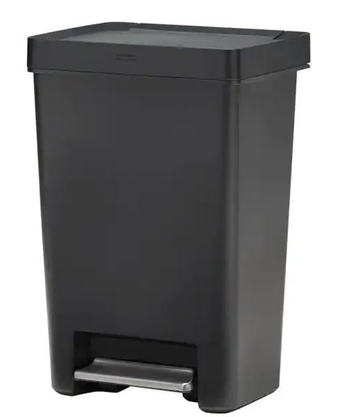 Photo 1 of 12.4G Premier Series II Step-On Trash Can with Lid Lock and Slow Close
