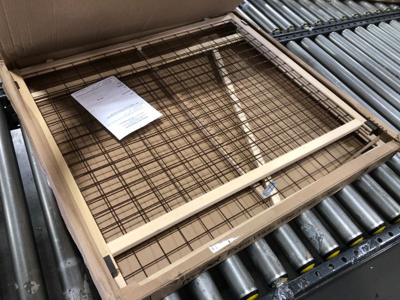Photo 1 of MyPet Extra Wide Wire Mesh Dog Gate - 29.5"-50 - Brown