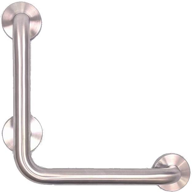 Photo 1 of CSI Bathware BAR-VR12-TW-125-SA Vertical Angle Grab Bar, Satin Stainless
