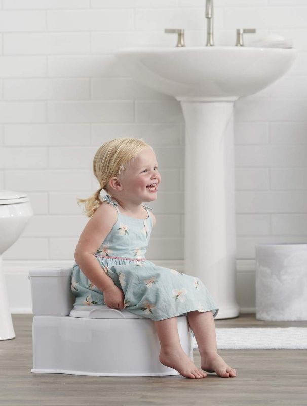 Photo 1 of Regalo 2-in-1 My Little Potty Training & Transition Potty, Grow with Me & On The Go, Bonus Kit, Flushing Sound, Removable Training Transition Potty Seat, Oversized Foam Soft Seat & Wipe Storage,White
