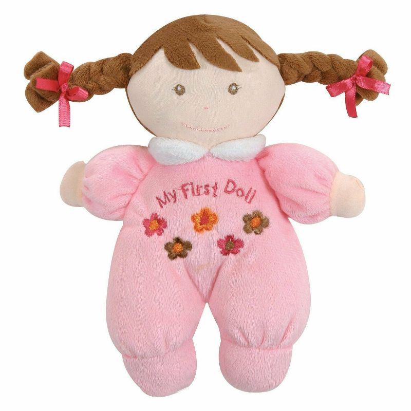 Photo 1 of Stephan Baby Soft Plush My First Doll with Fair Complexion and Brown Hair Pastel
