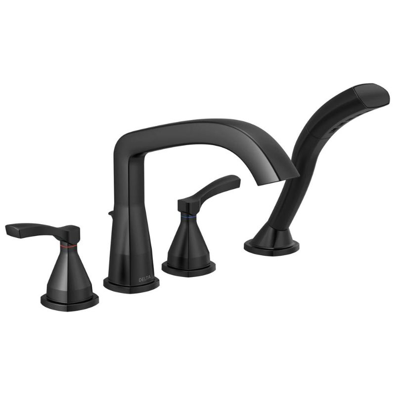 Photo 1 of Delta Faucet - T4776-BL - Stryke® Four Hole Roman Tub Trim
