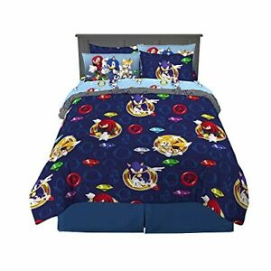 Photo 1 of Franco Kids Bedding Super Soft Comforter and Sheet Set with Sham, 7 Piece Full Size, Sonic The Hedgehog
