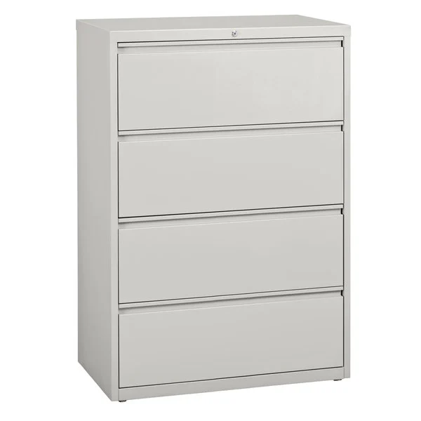 Photo 1 of 4-Drawer Lateral File Cabinet, Charcoal, 36 by 18 by 51 Inch
