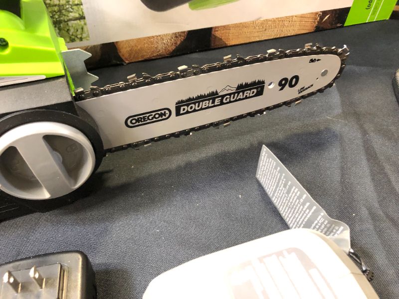 Photo 3 of Earthwise LCS32010 20 Volt Lithium-Ion 10 in. Cordless Electric Chainsaw