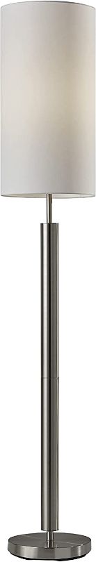 Photo 1 of Adesso 4174-22 Hollywood Table Lamp, 58 in., 100W Incandescent, Brushed Steel Finish, 1 Tall Lamp