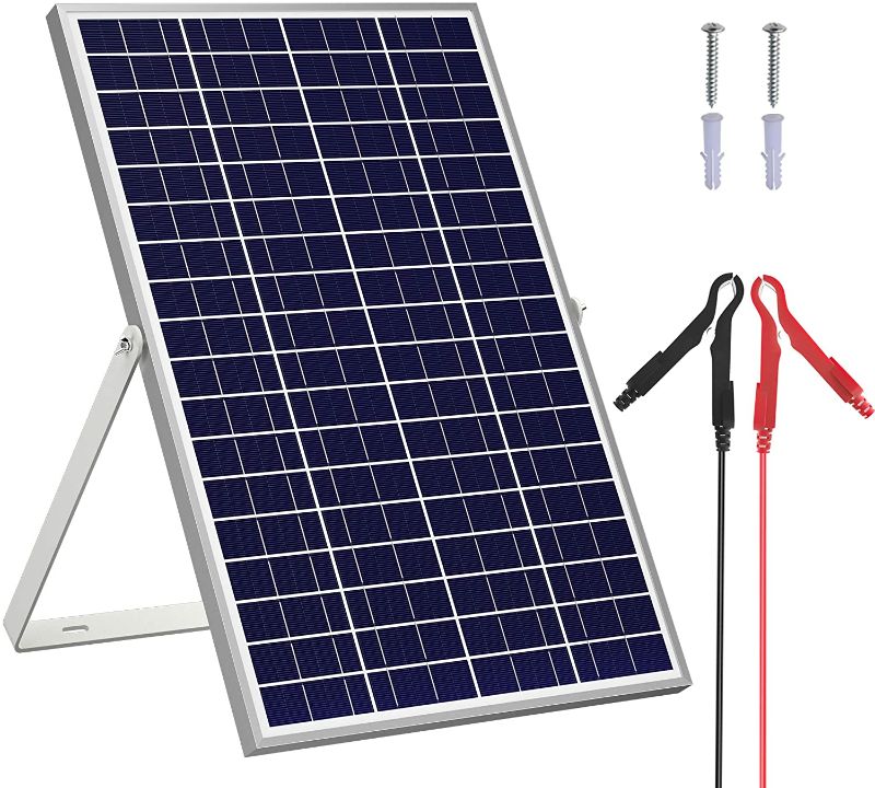 Photo 1 of SOLPERK 30W/24V Solar Panel?Solar trickle Charger?Solar Battery Charger and Maintainer? Suitable for Automotive, Motorcycle, Boat, ATV,Marine, RV, etc. (30W/24V Solar Panel)