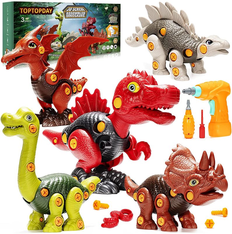 Photo 1 of Kids Dinosaur Toys for 3 4 5 6 7 Year Old Boys: Take Apart Dinosaur Toys, STEM Construction Building Kids Toys with Electric Drill, Boys Toys Age 5-7
FACTORY SEALED