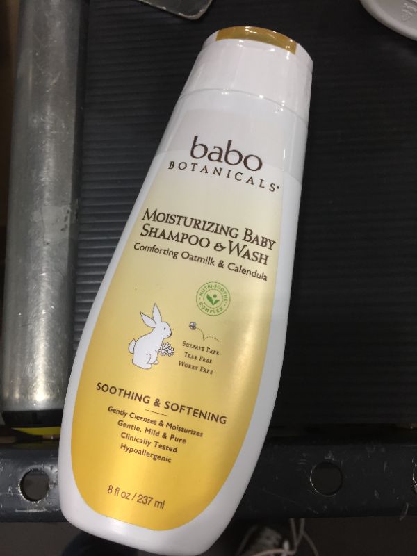 Photo 1 of Babo Botanicals Oatmilk Moisturizing Baby Shampoo and Wash, calendula 8 Fl Oz