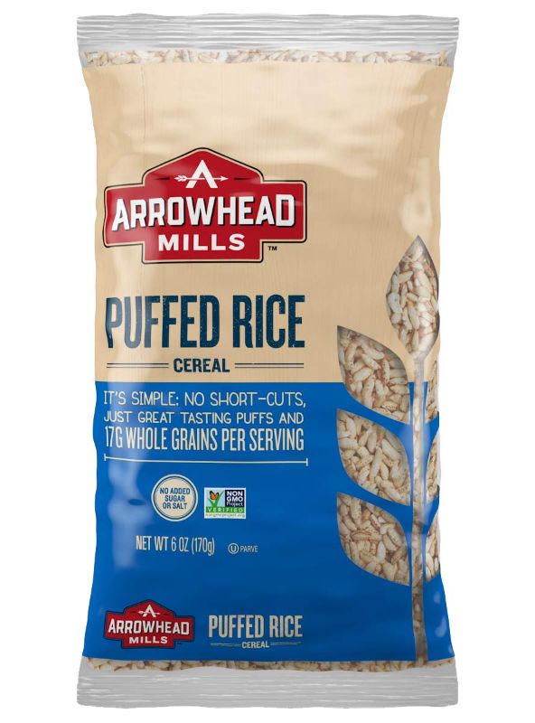 Photo 1 of Arrowhead Mills Puffed Rice Cereal, 6 Ounce Bag (Pack of 12)

EXPIRED JAN 2022