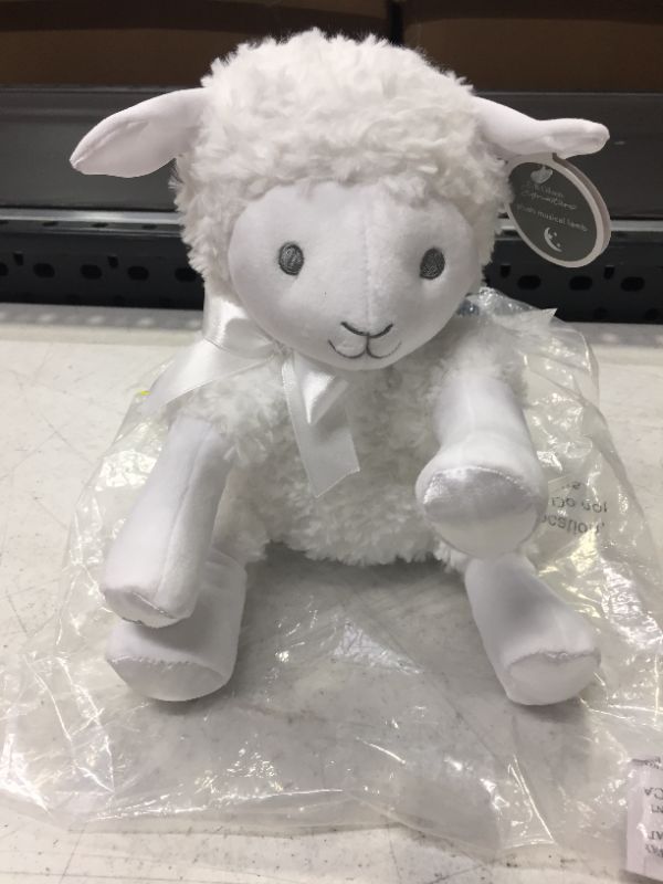 Photo 3 of C.R. Gibson 12" Hush Little Baby Plush Lamb Musical Wind-Up Toy, By Baby Dumpling - Jesus Loves Me