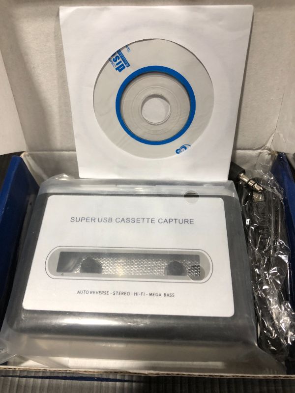 Photo 2 of Digitblue Cassette to MP3 Converter, USB Cassette Player from Tapes to MP3, Digital Files for Laptop PC and Mac with Headphones from Tapes to Mp3 New