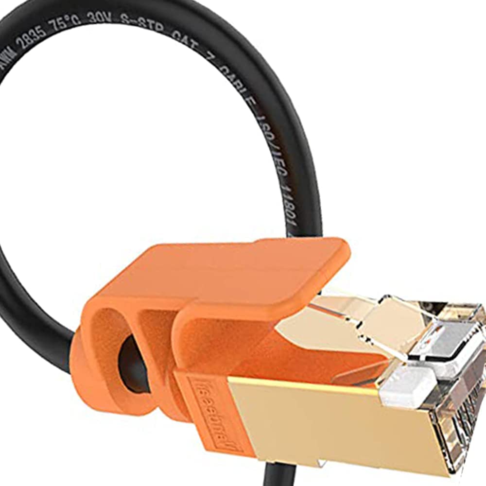 Photo 1 of Ethernet Cable 3FT CAT7 VANDESAIL 5Pack Strengthened Premium Patch Cable RJ45 Shielded SSTP LAN Network Cord Gold Lead for Switch/Router/Modem/Patch Panel
