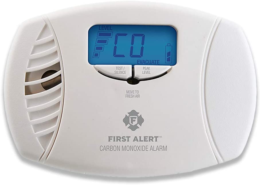 Photo 1 of First Alert CO615 Dual-Power Plug-In Carbon Monoxide Detector with Battery Backup and Digital Display , White
