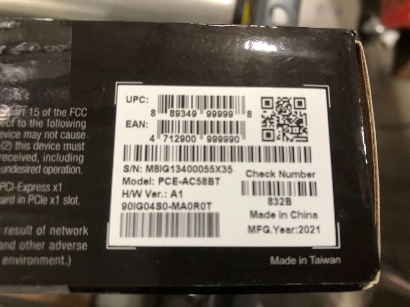 Photo 4 of ASUS PCE-AC58BT AC2100 Wireless Adapter