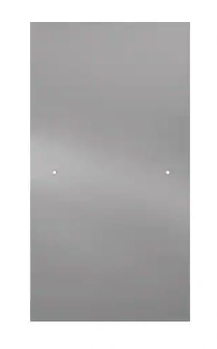 Photo 1 of DELTA 29-1/32 in. x 55-1/2 in. H Sliding Frameless Bathtub Door Panels in Smoked Tinted Glass (for 50 in. - 60 in. Doors)