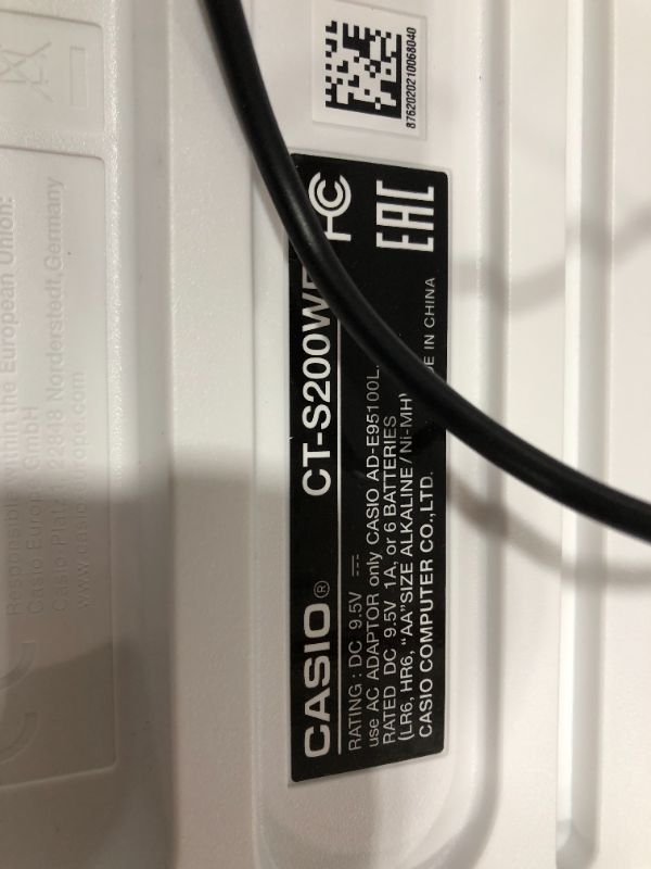 Photo 4 of Casio CT-S200WE - Casiotone - White