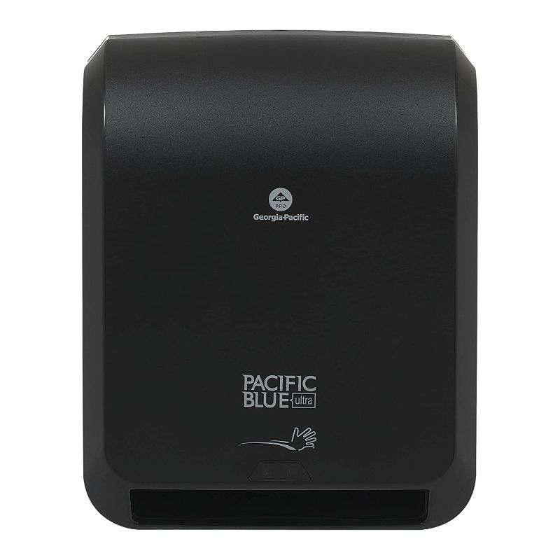 Photo 1 of 8” High-Capacity Automated Touchless Paper Towel Dispenser by GP PRO (Georgia-Pacific), Black, 59590, 12.9” W x 9” D x 16” H, 1 Dispenser