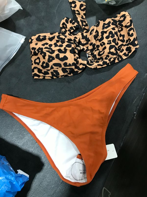 Photo 2 of Leopard O-Ring Bandeau Bikini Lg