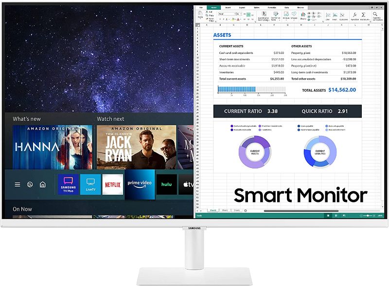 Photo 1 of Samsung 27-Inch Class Monitor M5 Series - FHD Smart Monitor and Streaming TV (LS27AM501NNXZA, 2021 Model)