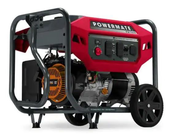 Photo 1 of PM7500 6000 Running Watt Manual Start Gasoline Powered Portable Generator, 49 ST/CSA