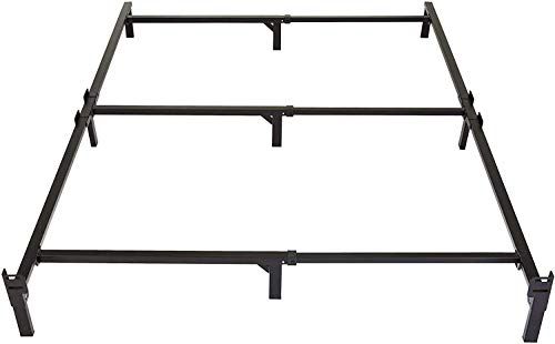 Photo 1 of Amazon Basics Metal Bed Frame, 9-Leg Base for Box Spring and Mattress - King, 79.6 X 76-Inches, Tool-Free Easy Assembly