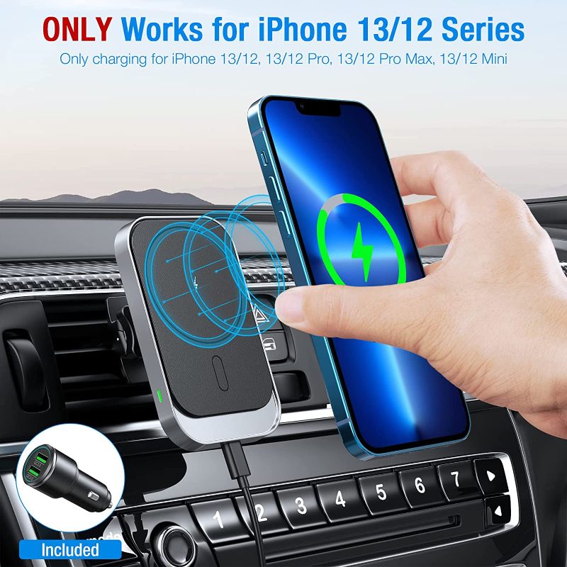 Photo 1 of 15w magnetic wireless car charger 