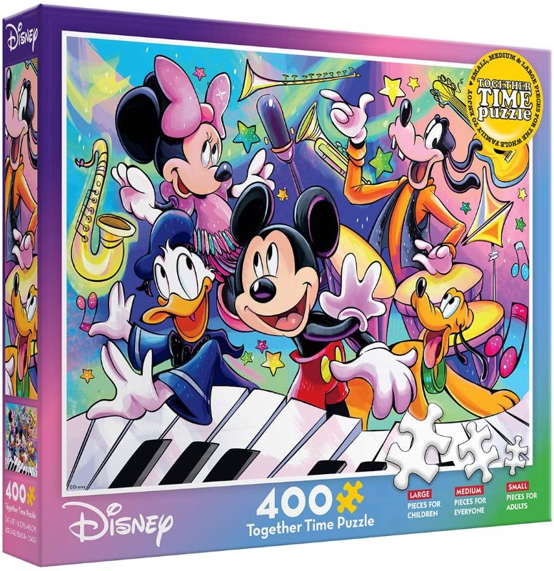 Photo 1 of Ceaco - Disney - Together Time Collection - Fab Five Music Concert - 400 Piece Jigsaw Puzzle
