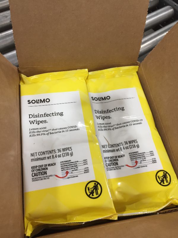 Photo 2 of Solimo Disinfecting Wipes On-The-Go 432 ct (36 ct x 12)
