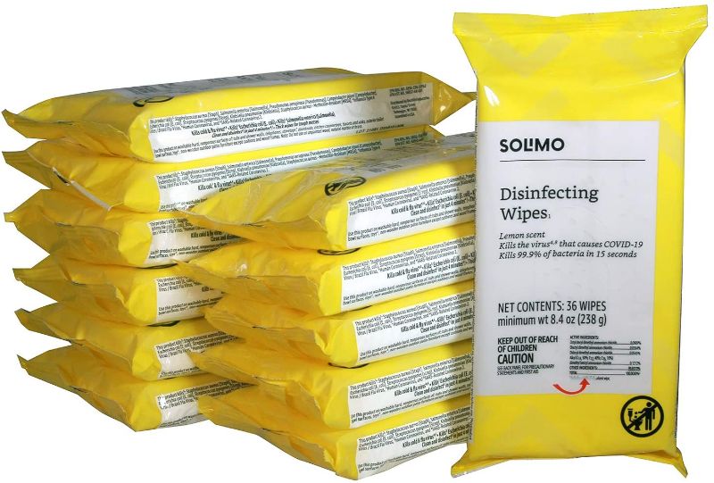 Photo 1 of Solimo Disinfecting Wipes On-The-Go 432 ct (36 ct x 12)
