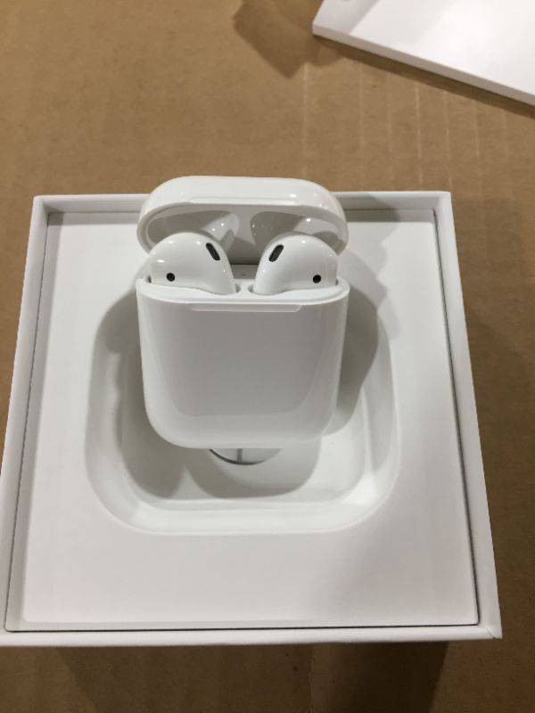 Photo 3 of Apple AirPods (1ST Generation) MV7N2AM/a with Charging Case - Stereo - Wireless - Bluetooth - Earbud - Binaural - in-ear
